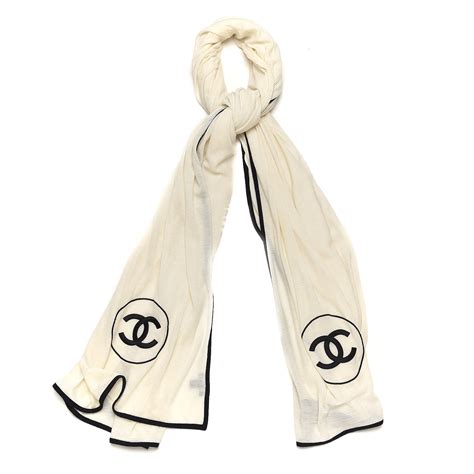 chanel scarf cashmere price|chanel scarf black and white.